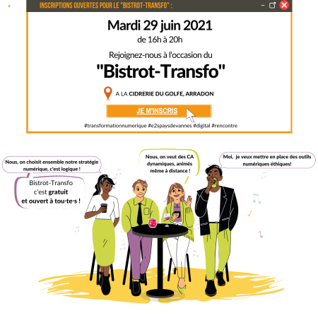 Bistrot-Transfo : Mardi 29 juin 2021